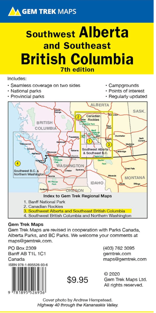 【T-MAPS】アルバータ南西部～BC州南東部 Southwest Alberta Southeast B.C.