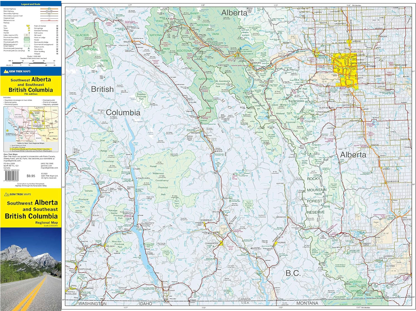 【T-MAPS】アルバータ南西部～BC州南東部 Southwest Alberta Southeast B.C.