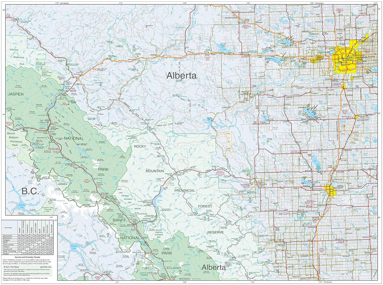 【T-MAPS】アルバータ南西部～BC州南東部 Southwest Alberta Southeast B.C.