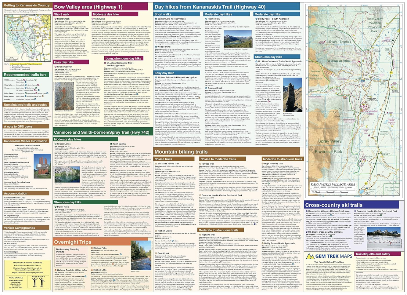 【T-MAPS】ケンモア・カナナスキヴィレッジ Canmore and Kananaskis Village