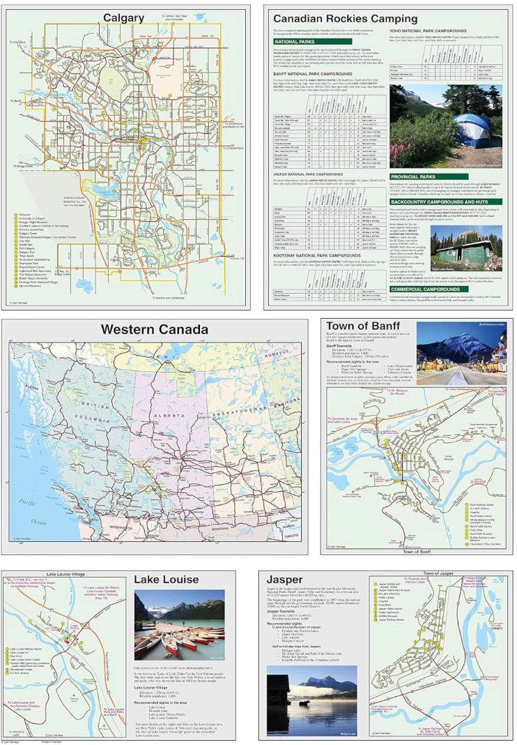 【T-MAPS】カナディアン・ロッキー Canadian Rockies Regional Map and Guide