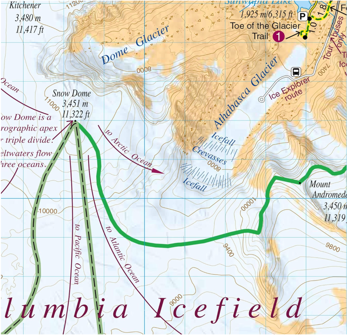 【T-MAPS】コロンビア・アイスフィールド Columbia Icefield