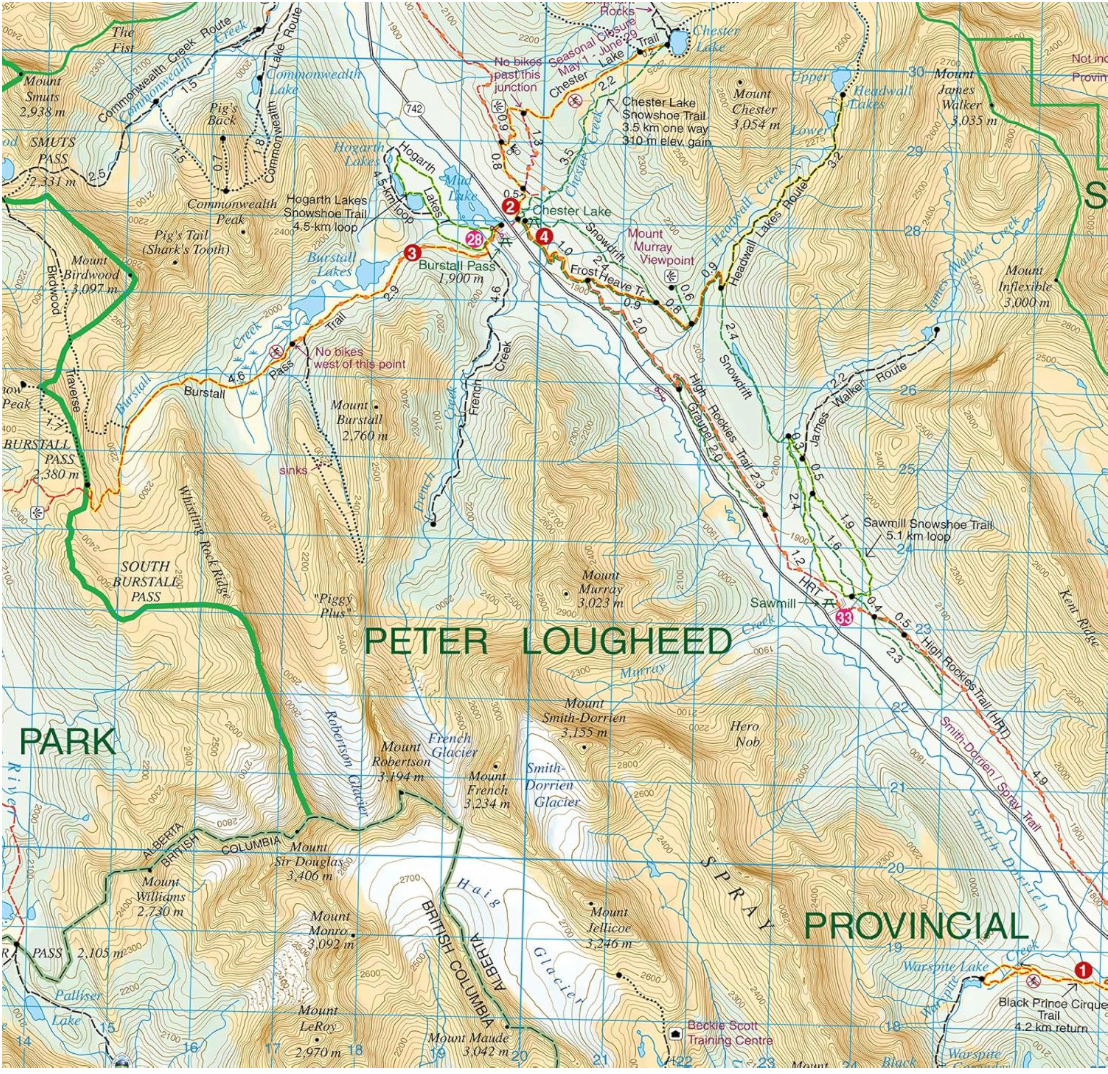 【T-MAPS】カナナスキ・レイク Kananaskis Lakes