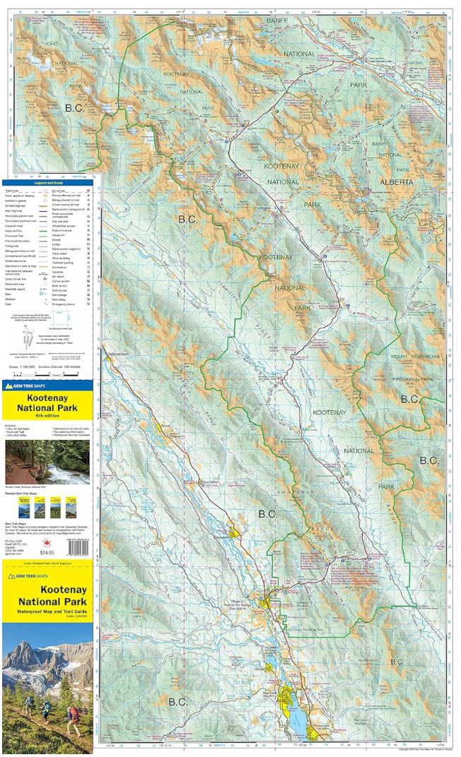 【T-MAPS】クートネイ国立公園 Kootenay National Park