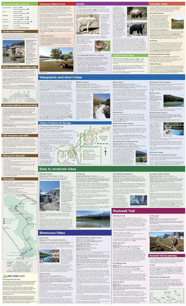 【T-MAPS】クートネイ国立公園 Kootenay National Park