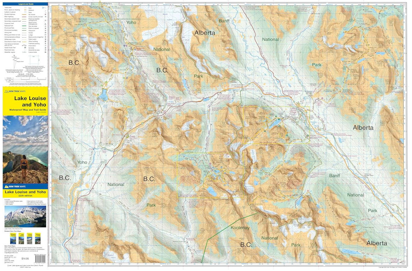 【T-MAPS】レイク・ルイーズ＆ヨーホー Lake Louise & Yoho