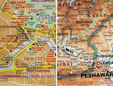 【T-MAPS】アフガニスタン、カブール Afghanistan Kabul & 5 Cities