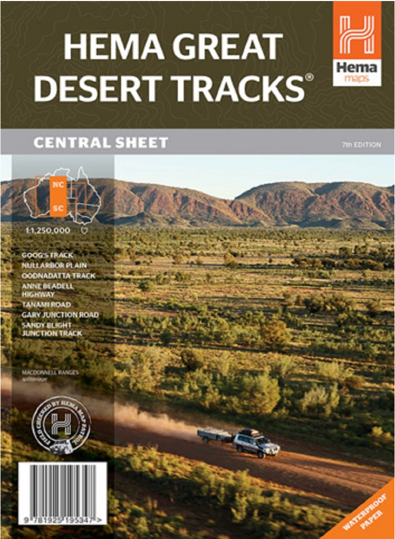 【T-MAPS】グレート・デザート・トラック中部  Great Desert Tracks Central Sheet