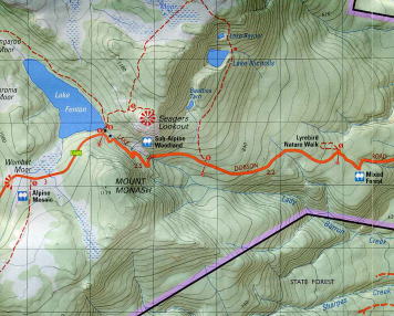 【T-MAPS】マウント・フィールド国立公園 Mount Field National Park