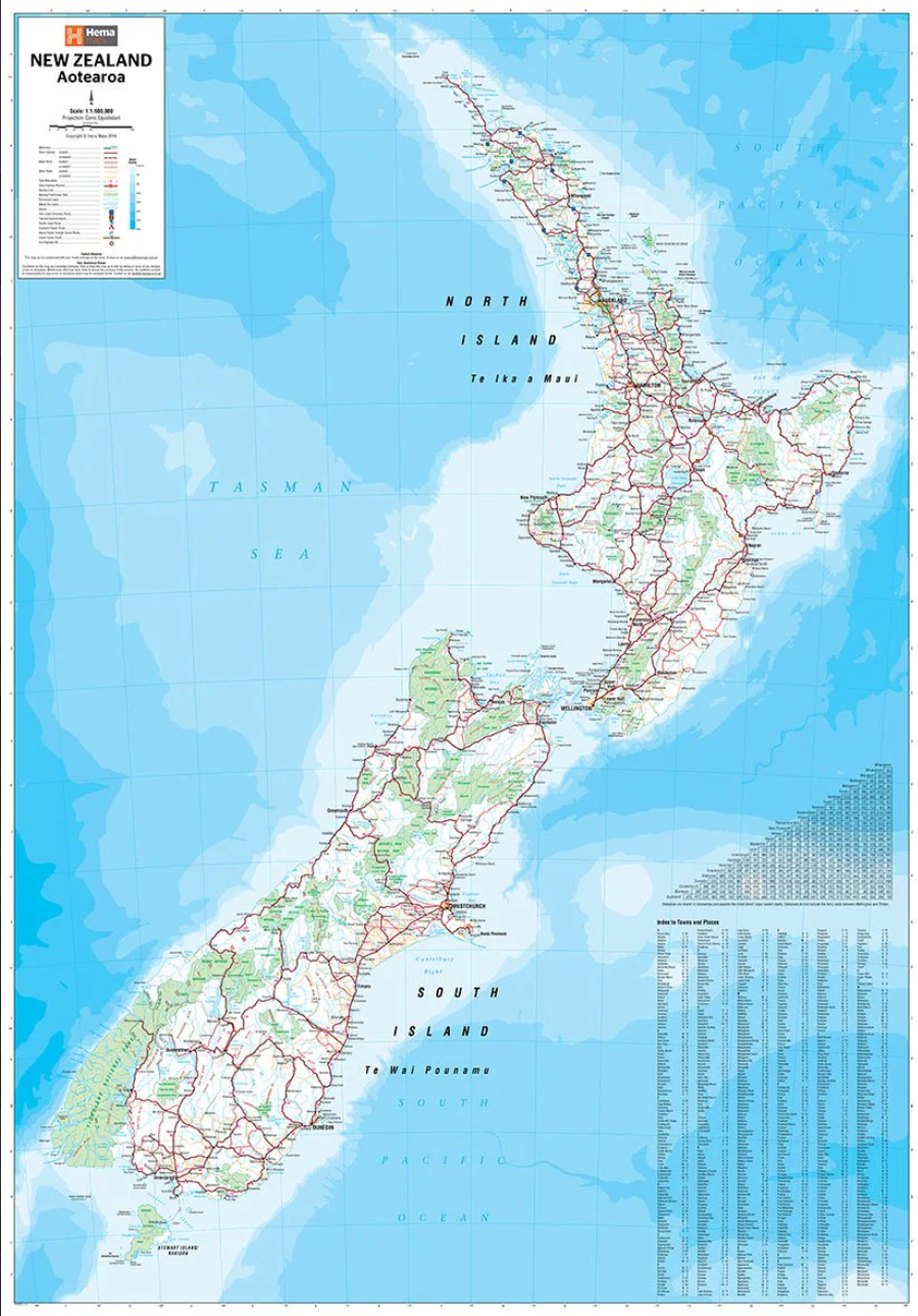 【T-MAPS】ニュージーランド・アオテアロア　New Zealand Aotearoa