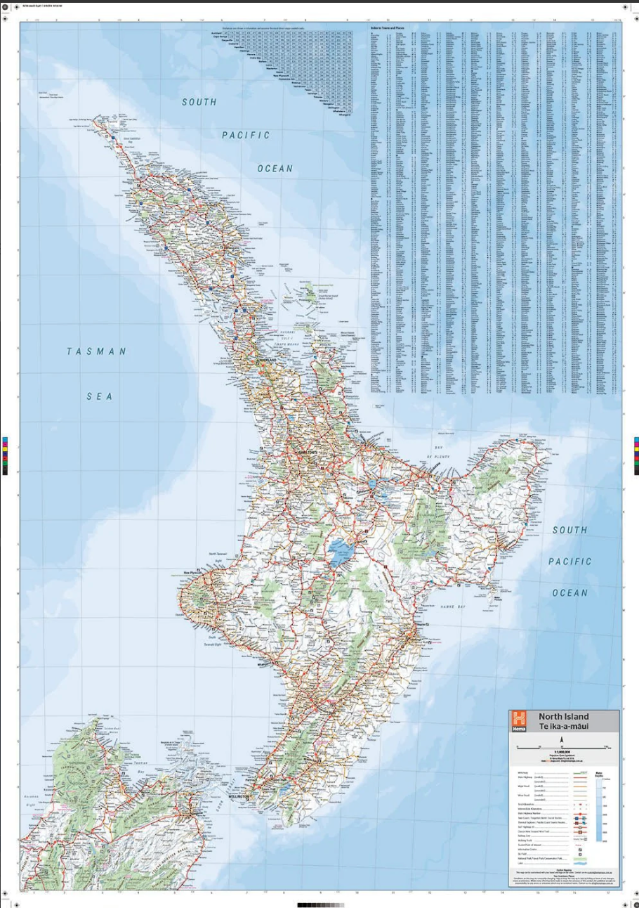 【T-MAPS】ニュージーランド北島　North Island