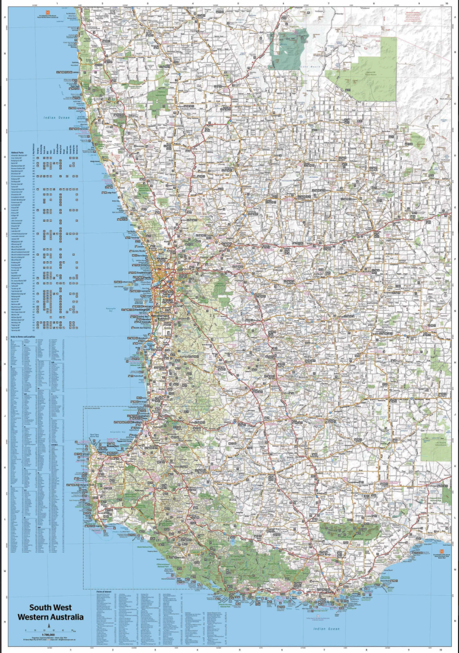 【T-MAPS】ウェスタン・オーストラリア南西部 South West Western Australia