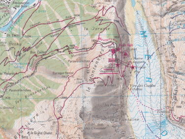 【T-MAPS】シャモニ/モンブラン山群 3630OT Chamonix Massif Du Mont Blanc