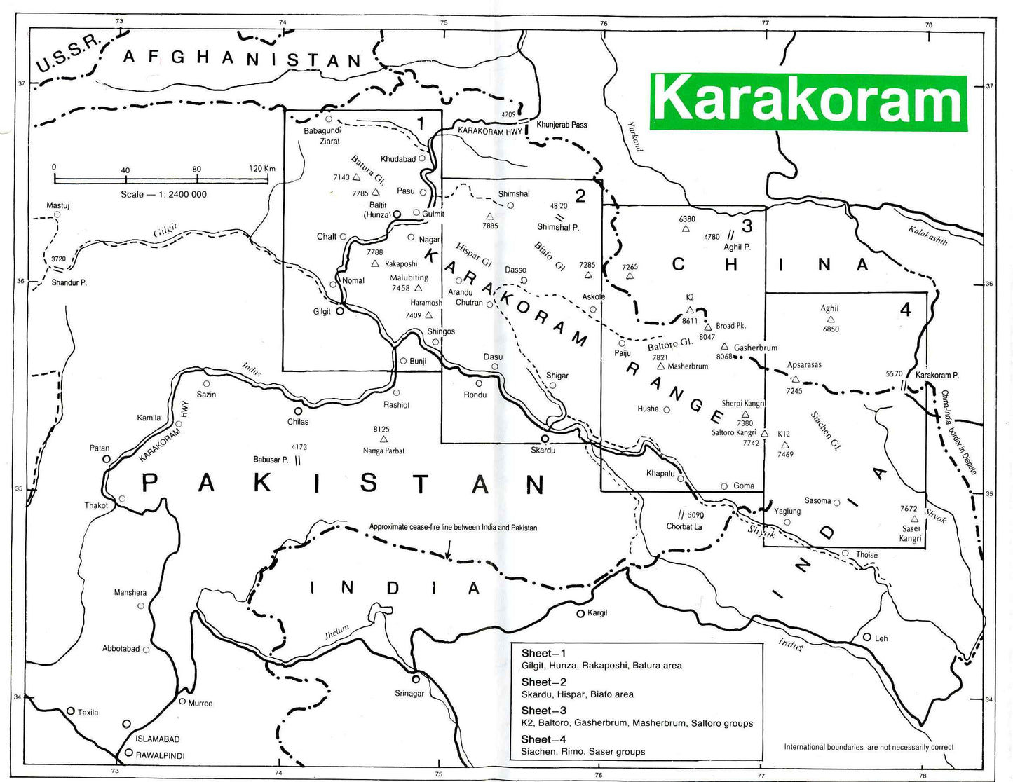 【T-MAPS】カラコルム４ Karakoram Maps Sheet4