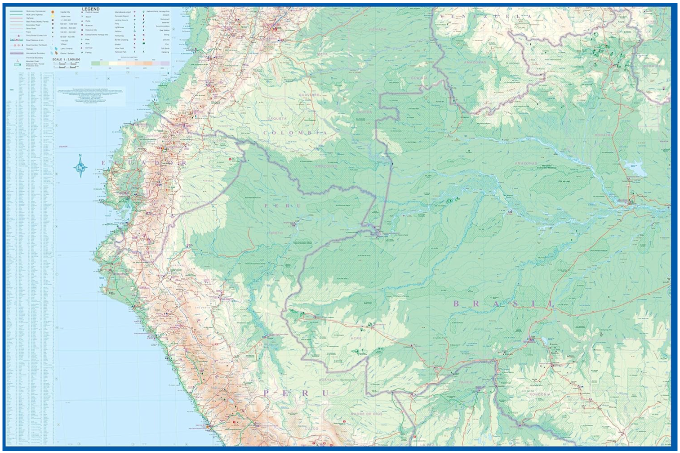 【T-MAPS】アマゾン&ブラジル北部 Amazon & Brazil North