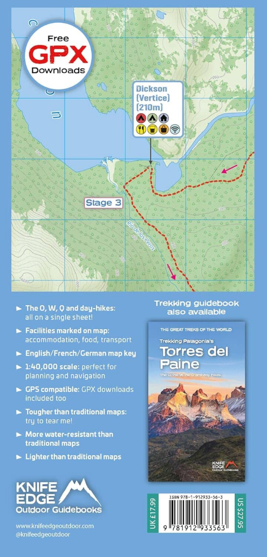 【T-MAPS】トーレ・デル・パイネ・トレッキングマップ Trekking Map: Torres del Paine