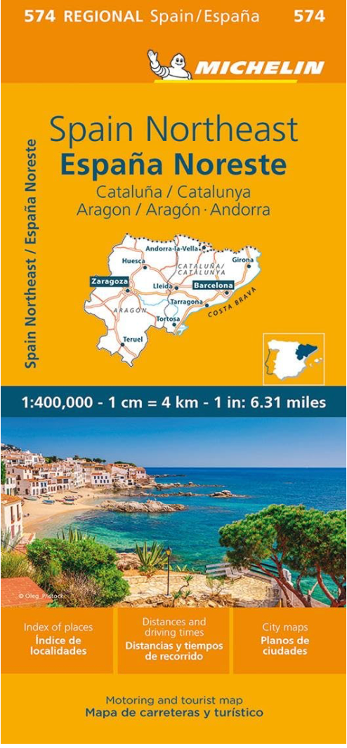 【T-MAPS】スペイン・カタルーニャ、アラゴン Michelin Catalunya, Aragon, Andorra