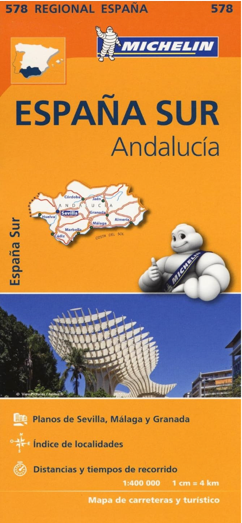 【T-MAPS】スペイン・アンダルシア Michelin Andalucia