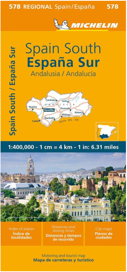 【T-MAPS】スペイン・アンダルシア Michelin Andalucia