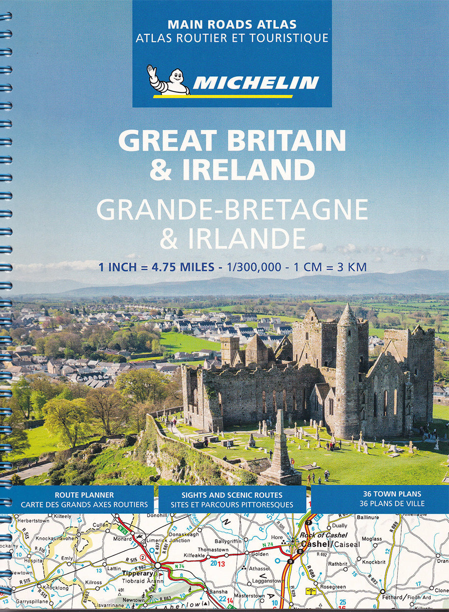 【T-MAPS】ミシュラン・アトラス・英国・アイルランド Michelin Main Roads Atlas Great Britain & Ireland 2025