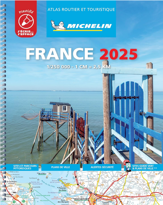 【T-MAPS】ミシュラン・アトラス・フランス Michelin Tourist & Motoring Atlas France 2025