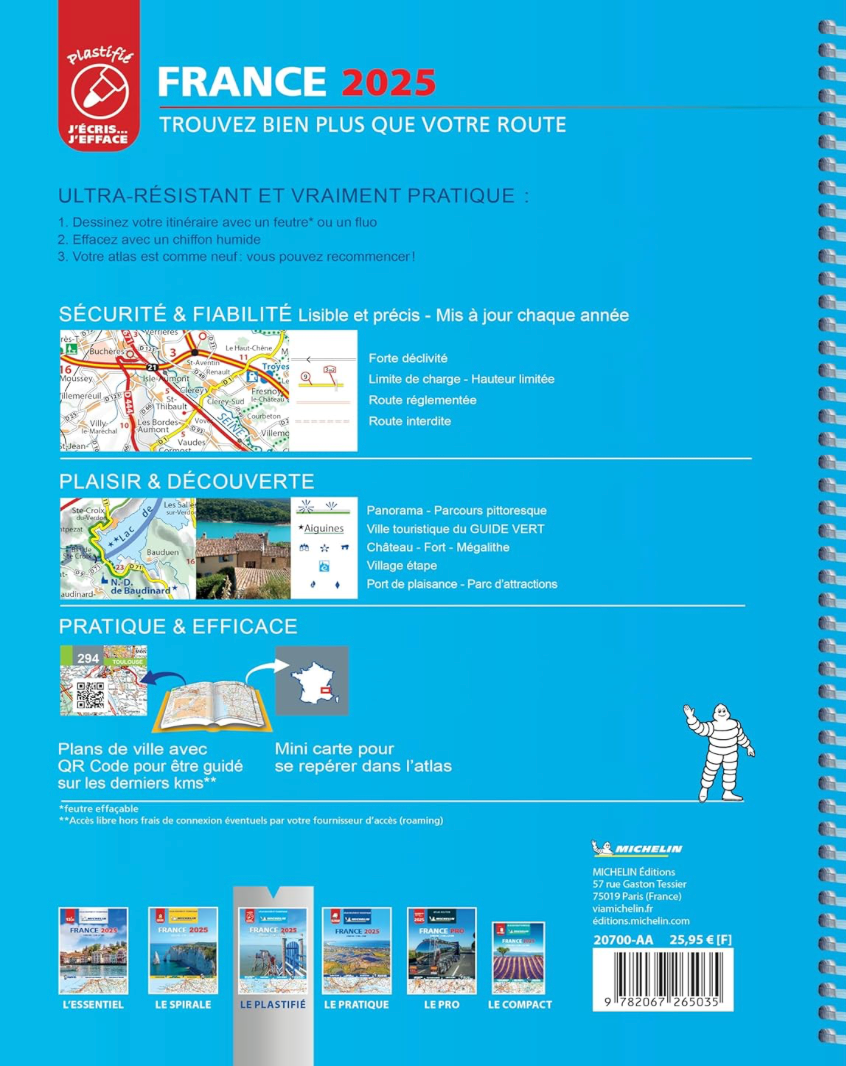 【T-MAPS】ミシュラン・アトラス・フランス Michelin Tourist & Motoring Atlas France 2025