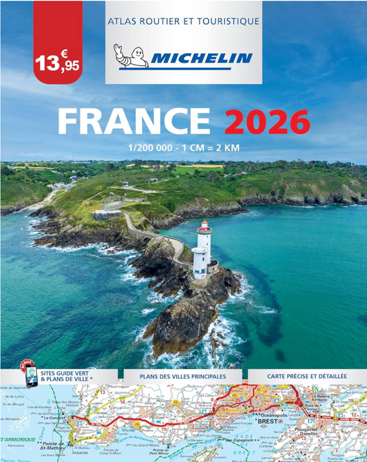 【T-MAPS】ミシュラン・アトラス・フランス Michelin Tourist & Motoring Atlas France 2026