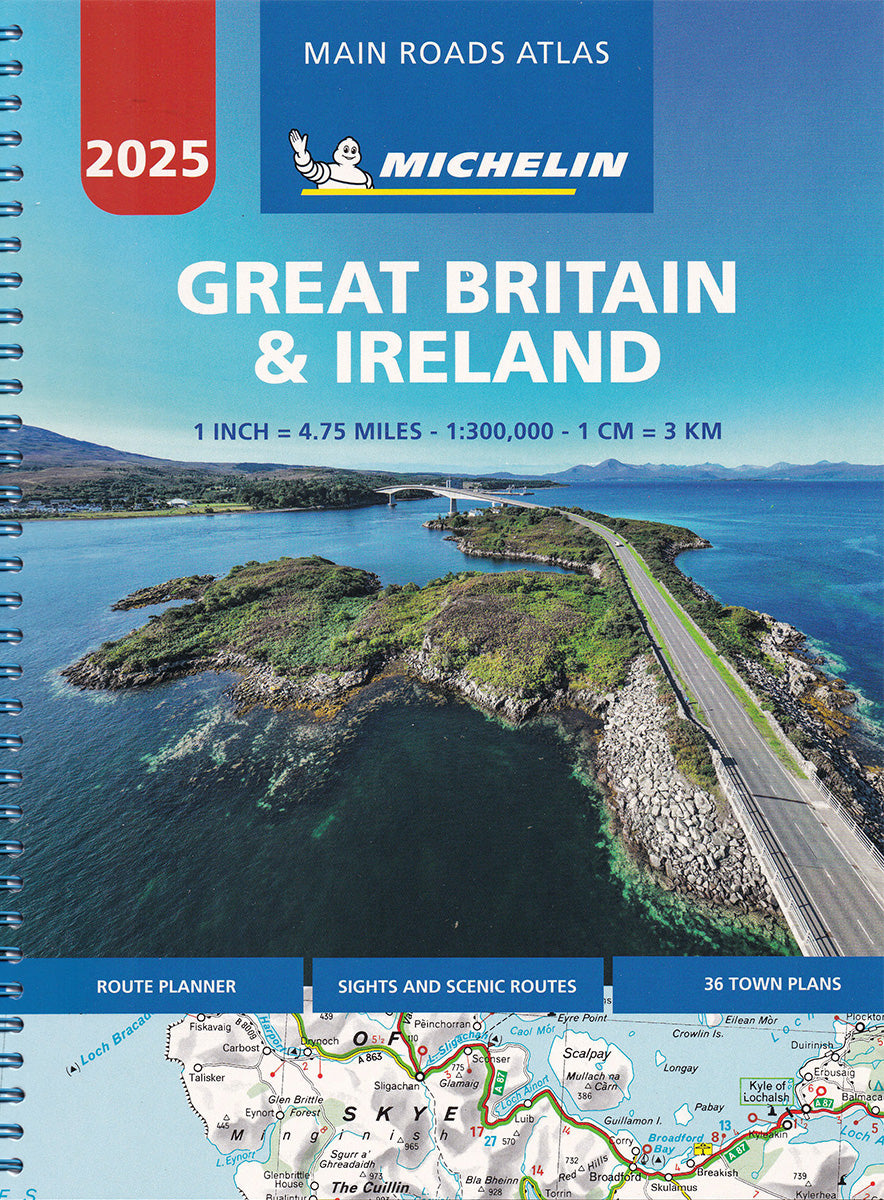 【T-MAPS】ミシュラン・アトラス・英国・アイルランド Michelin Main Roads Atlas Great Britain & Ireland 2025