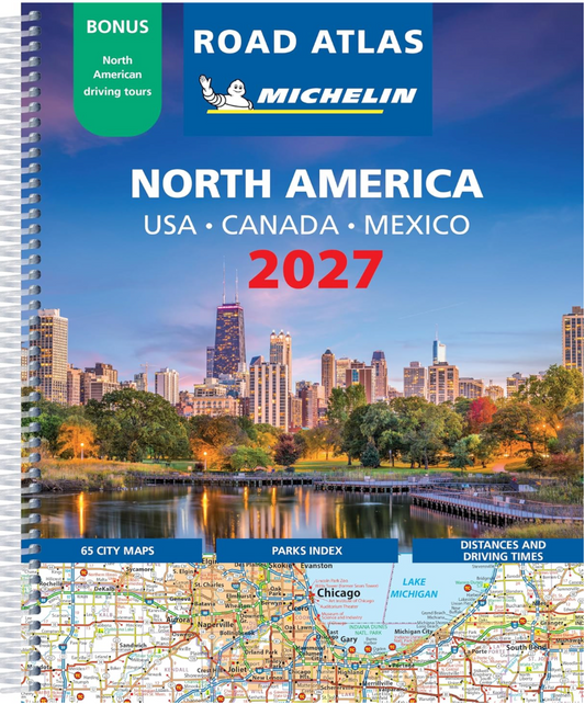 【T-MAPS】ミシュラン・アトラス・北アメリカ Road Atlas USA Canada Mexico 2027