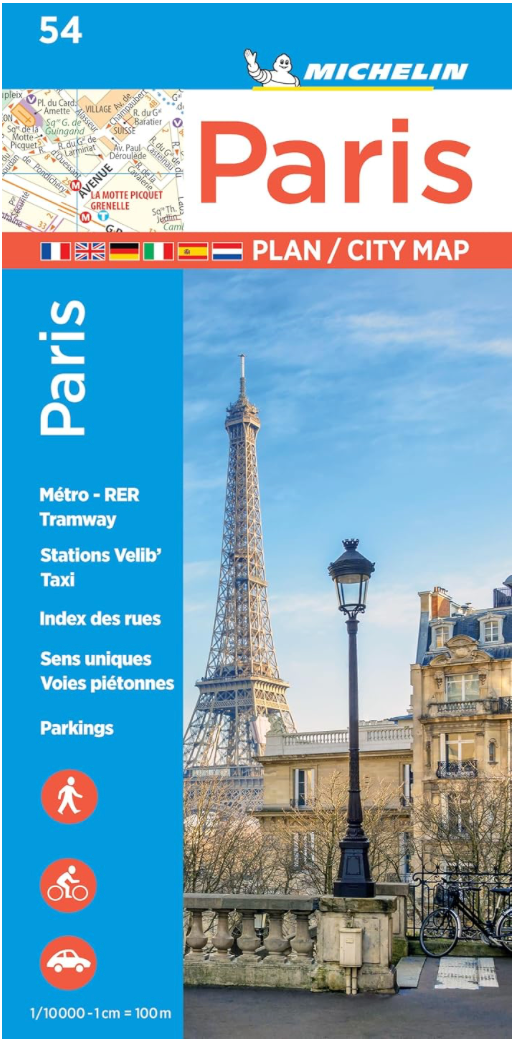 【T-MAPS】ミシュラン・パリ・シティマップ Michelin Paris Plan/City Map
