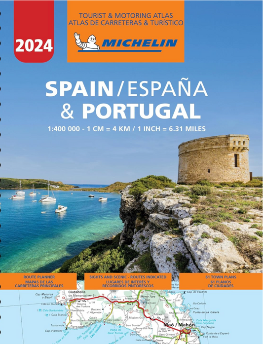 【T-MAPS】ミシュラン・アトラス・スペイン・ポルトガル Michelin Tourist & Motoring Atlas Spain & Portugal 2024