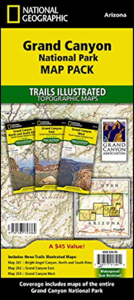 【T-MAPS】グランド・キャニオン国立公園マップパック Grand Canyon National Park Map Pack