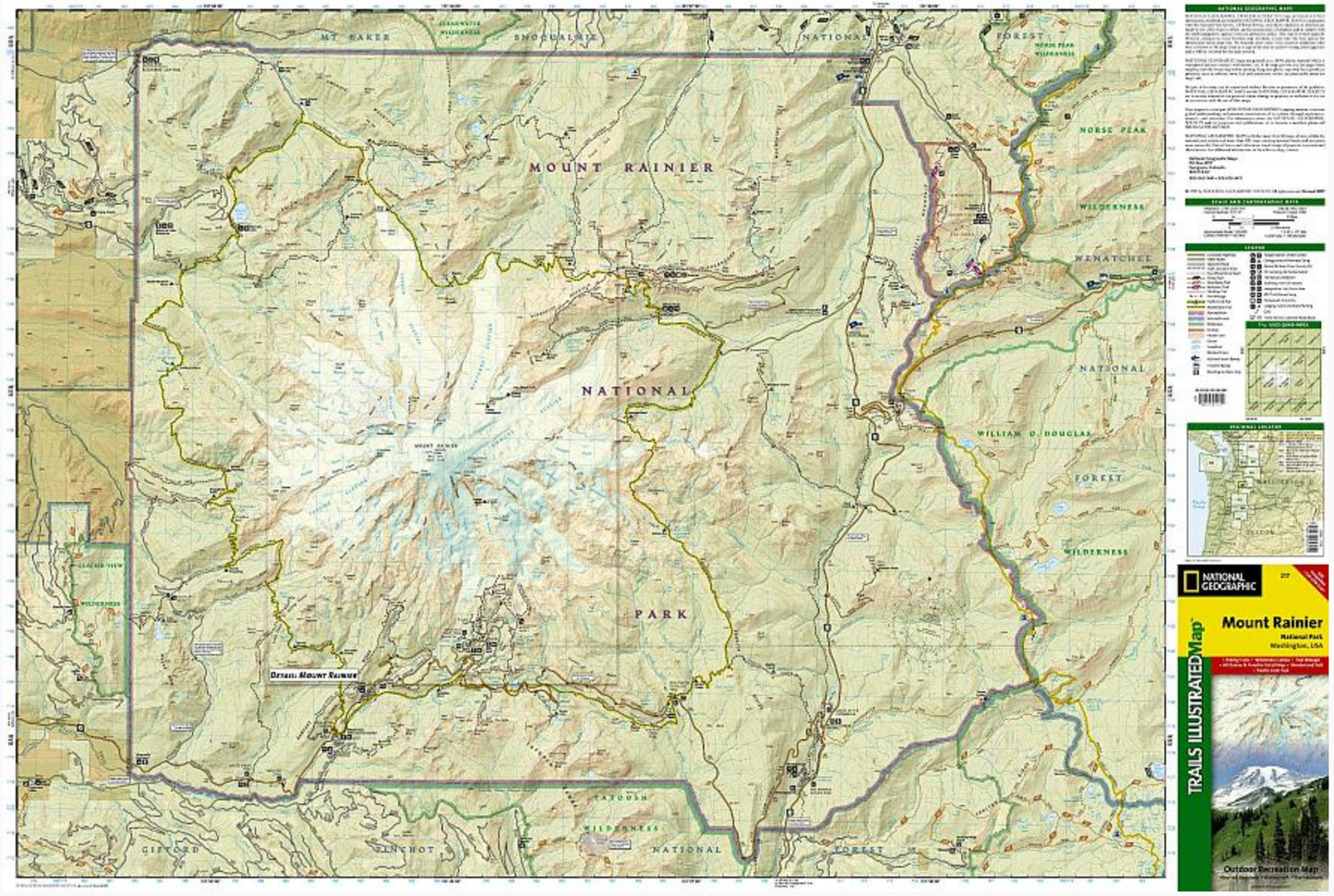 【T-MAPS】マウント・レーニア国立公園 Mount Rainier National Park