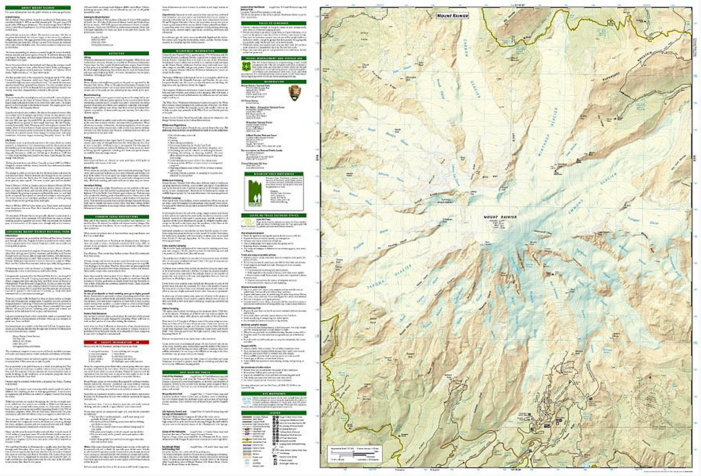 【T-MAPS】マウント・レーニア国立公園 Mount Rainier National Park