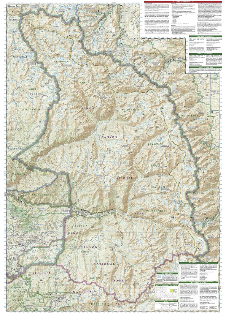 【T-MAPS】セコイア&キングス・キャニオン国立公園 Sequoia & Kings Canyon National Park