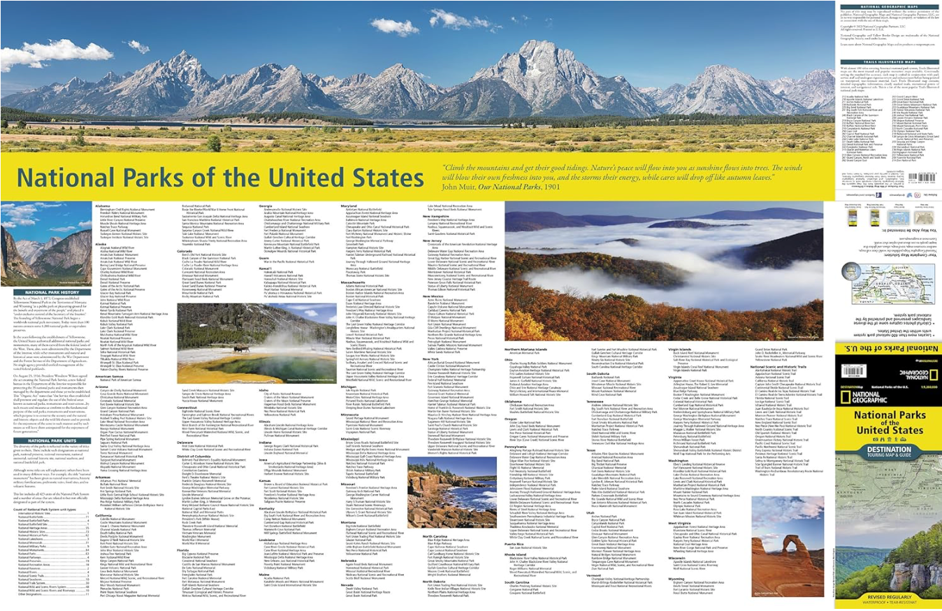 T-MAPS】アメリカ合衆国の国立公園マップ National Parks of the T-MAPS】アメリカ合衆国の国立公園マップ National Parks of the