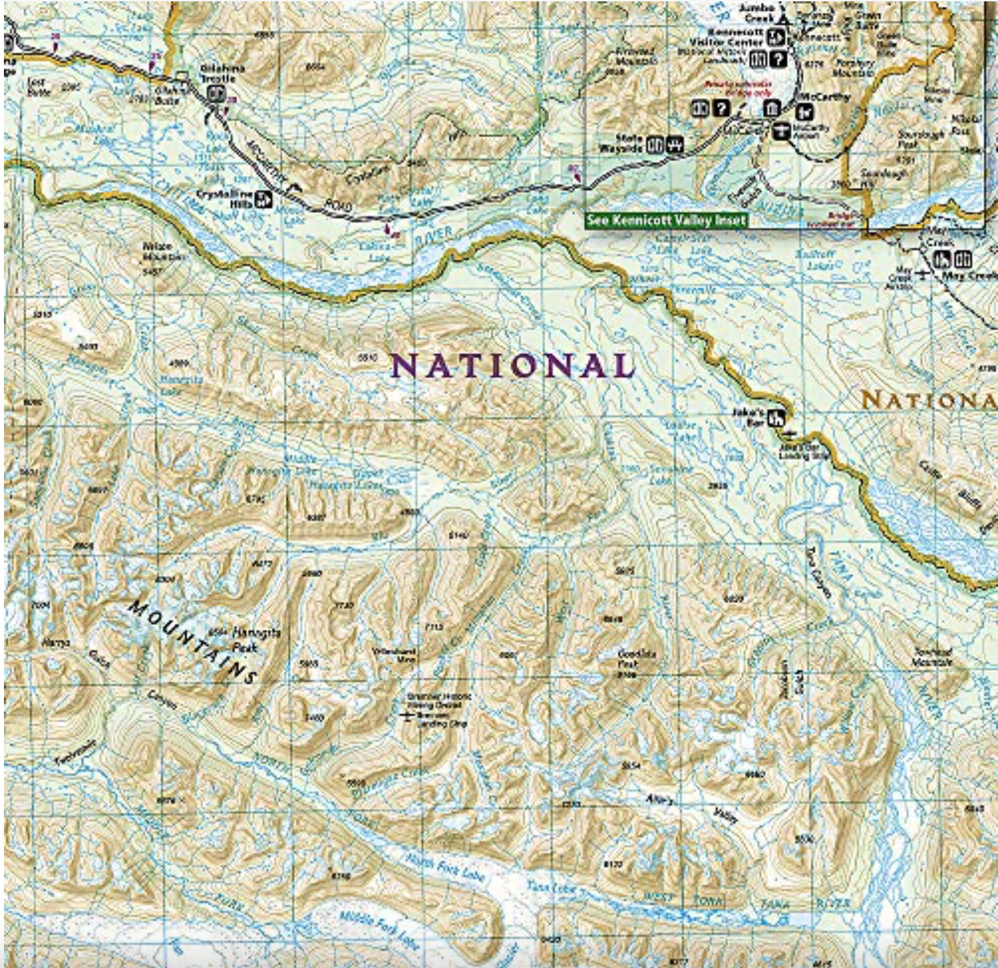 【T-MAPS】ランゲル・セント・エライアス国立公園 Wrangell-St. Elias National Park and Preserve