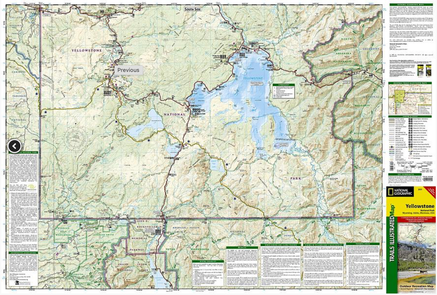 【T-MAPS】イェローストーン国立公園 Ｙellowstone Ｎational Park