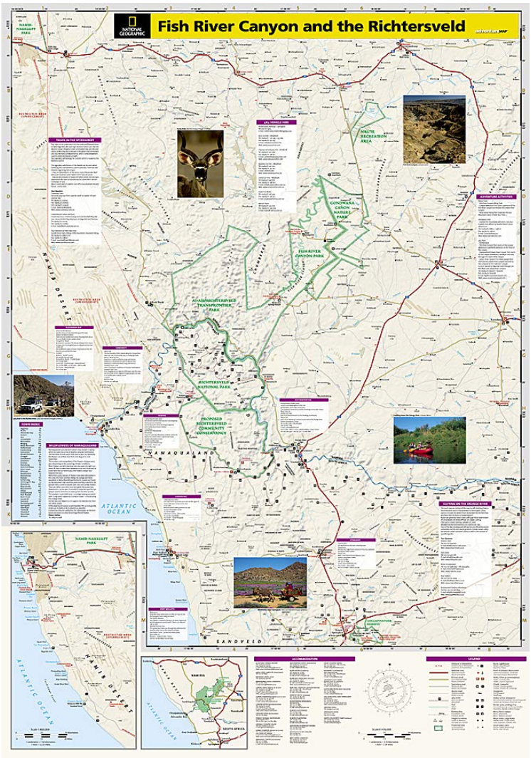 【T-MAPS】フィッシュ・リバー・キャニオン Fish River Canyon & the Richｔersveld