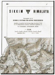 【T-MAPS】シッキム・ヒマラヤ地形図 Sikkim Himalaya