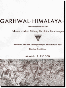 【T-MAPS】ガルワール・ヒマラヤ地形図(2枚組) Garhwal Himalaya