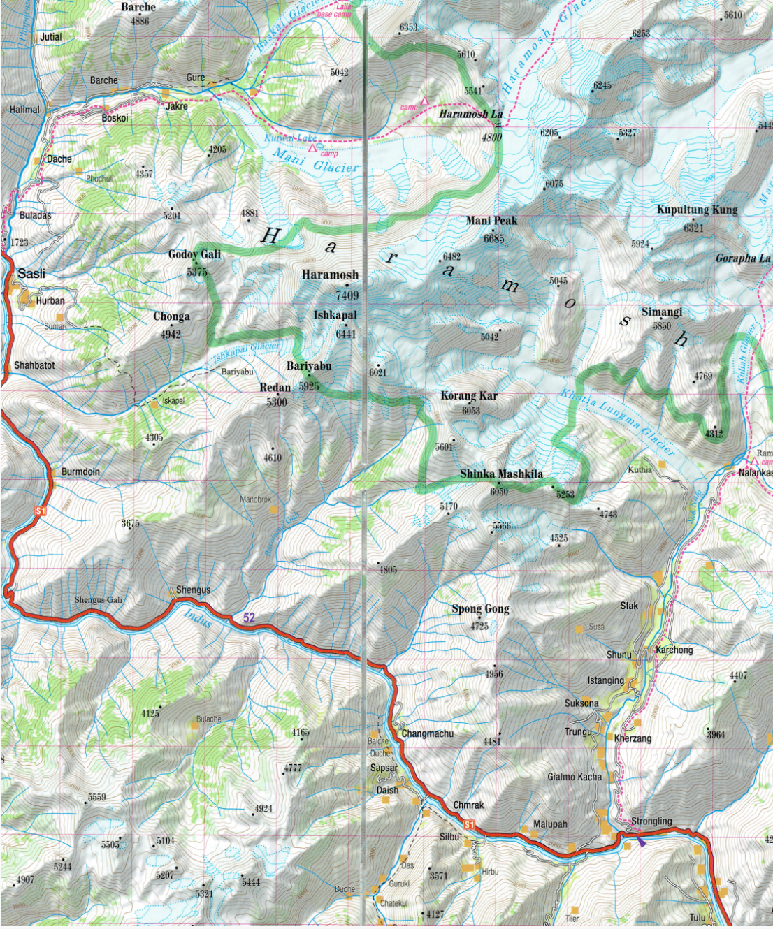 【T-MAPS】カラコルム・トレッキング・マップ　Karakoram K2 Gasherbrum Broad Peak