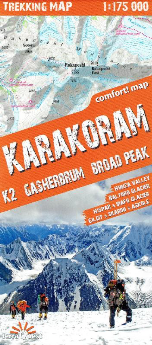 【T-MAPS】カラコルム・トレッキング・マップ　Karakoram K2 Gasherbrum Broad Peak