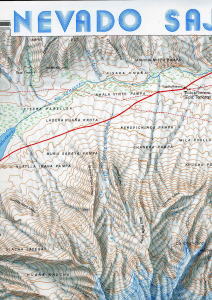 【T-MAPS】ボリビア登山地図　サハマ峰 Nevado Sajama