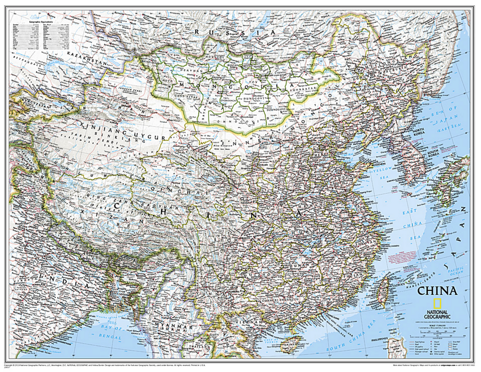 【T-MAPS】中国ウォールマップ China Classic – Ferrino Online