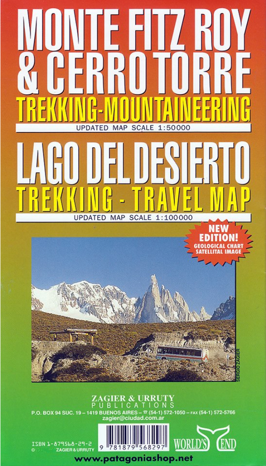 【T-MAPS】フィッツ・ロイ、セロ・トーレ/デシエルト湖 Monte Fitz Roy & Cerro Torre Lago Del Desierto